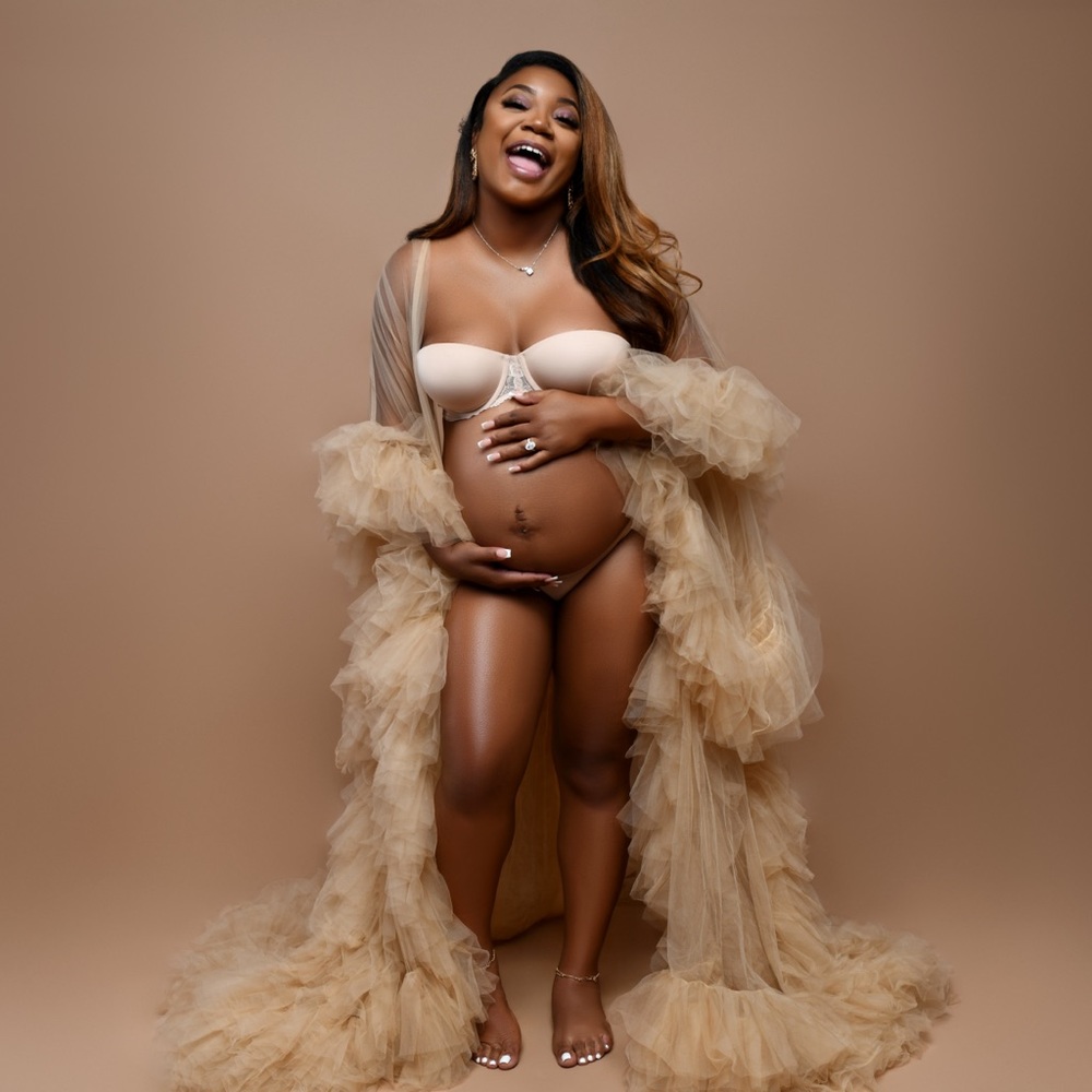 Nude Maternity Shoot BUNDLE DEAL!! NEW Robe & Dress
